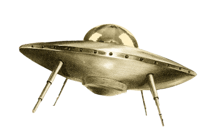 Soucoupe volante qui suit la souris